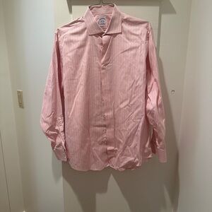Brooks Brothers Pink Checkered Dress Shirt